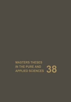 Wade H. Shafer | Masters Theses in the Pure and Applied Sciences | Taschenbuch