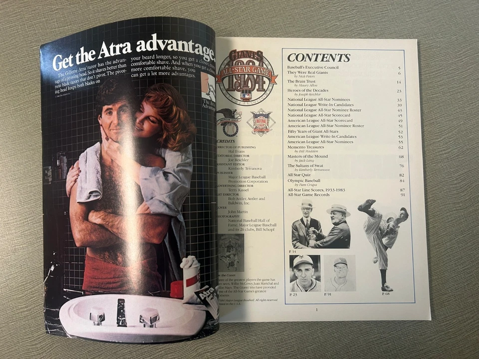1984 All-Star Game Program - San Francisco Giants - McCovey - Mays - Marichal - Image 3 of 4