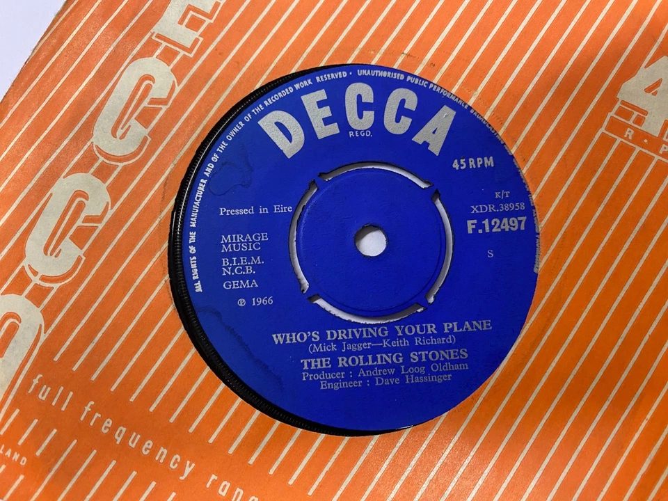 THE ROLLING STONES - Have You Seen Your Mother Baby IRISH PRESS 7" 1966 IRELAND - Image 2 of 4