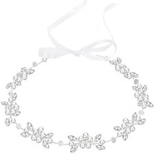 First Communion Headband for Girls – Pearl Flower Girl Hair Accessories for W