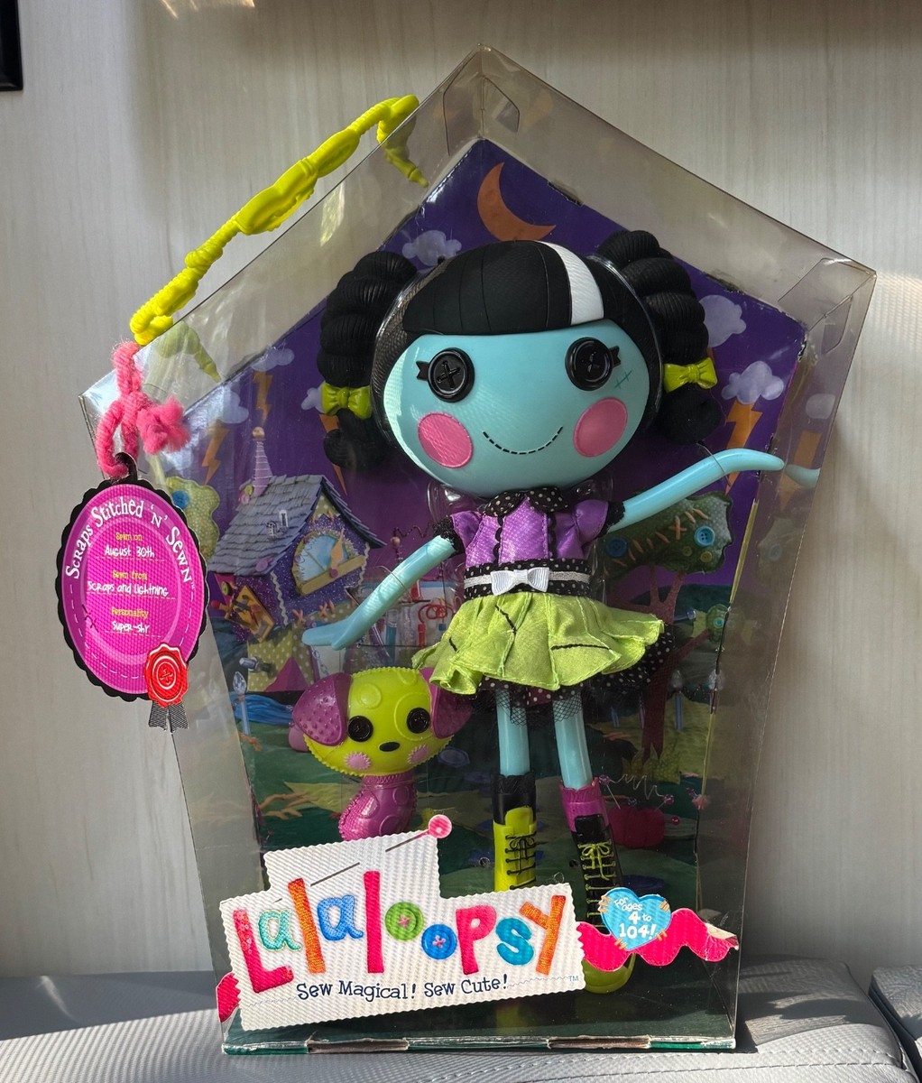. ྀི ⊹ ⁺ Lalaloopsy Scraps Stitched N Sewn Full Size 12 Inch Doll for sale