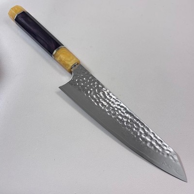 200mm 67-Layer Damascus Gyuto Knife MKV10 Steel Octagonal Handle Out of Box