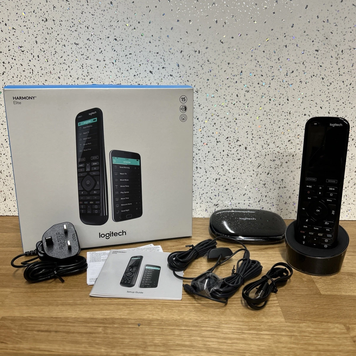 The Logitech Harmony 200 Universal Remote Control is a sleek and modern device that allows you to easily control your home entertainment system with its wireless capabilities. The remote is brand new