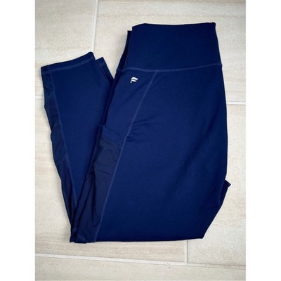 Fabletics Navy High-Waist Leggings with Side Pocket