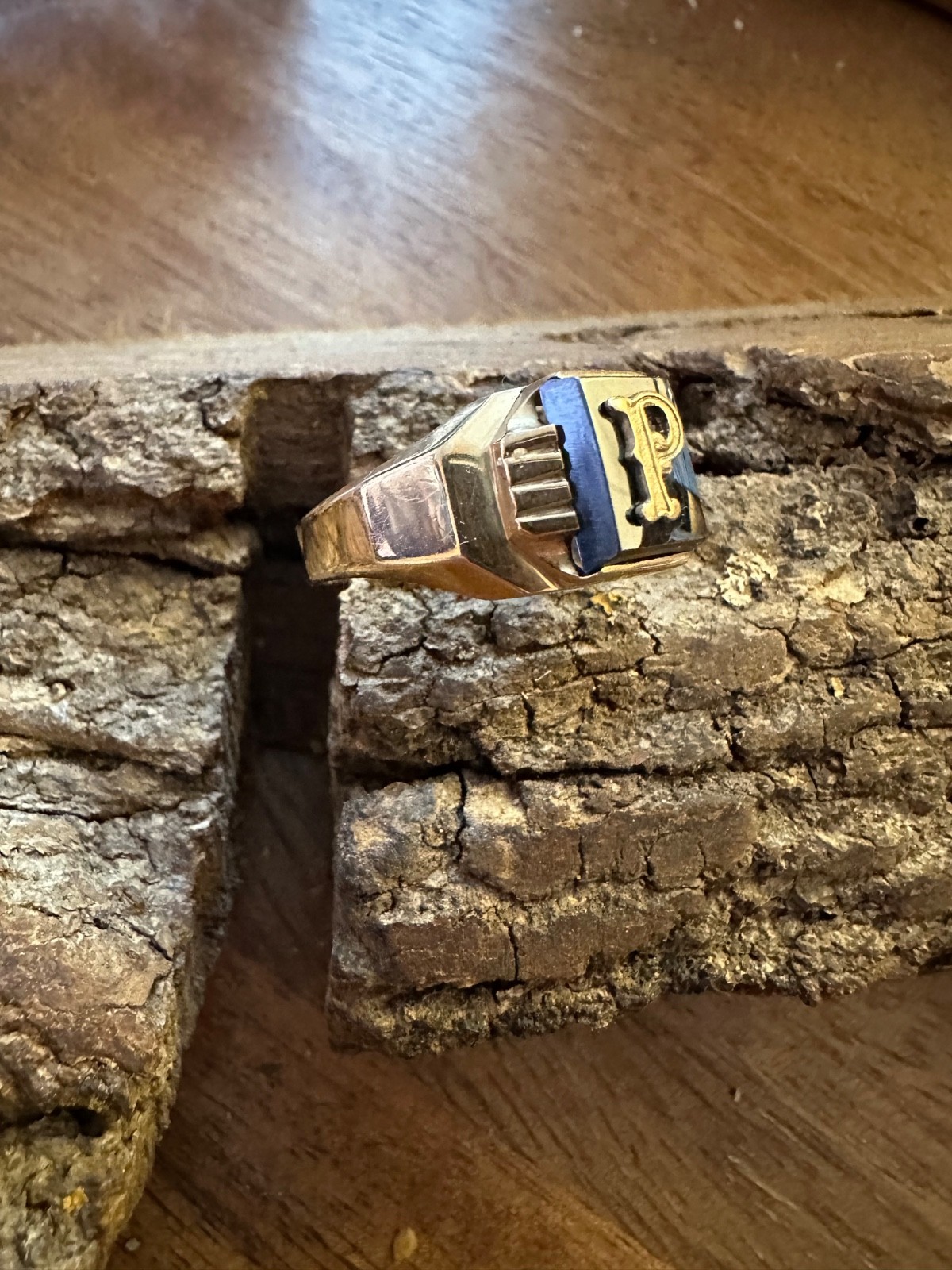 Vintage Statement Real 10K Solid Yellow Gold Init… - image 11