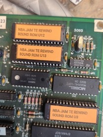 NBA JAM PCB JAMMA ARCADE REVISION PROGRAM ROMS WORKING!!!