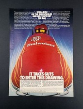 1981 Vintage Budweiser Print Ad USA National ...
