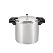 MIRRO 22qt Aluminum Pressure Canner with 3 Regulators & double Cooking Racks,...