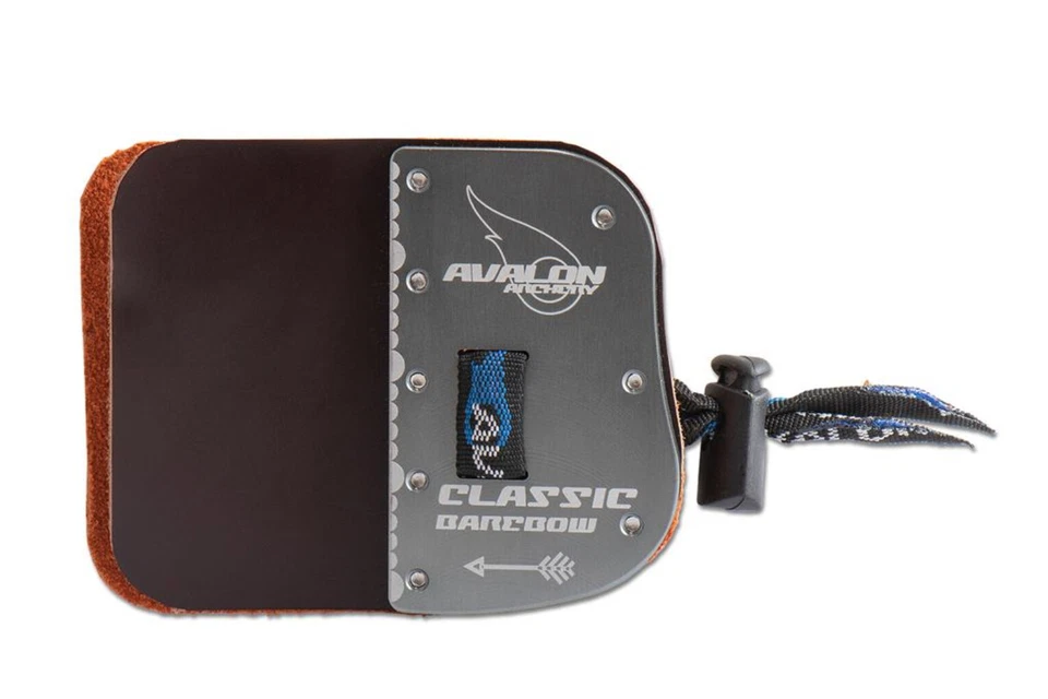AVALON ARCHERY Avalon Bogenschießen Barebow klassische Finger Tab zweilagige Lederstütze Fingerschleife