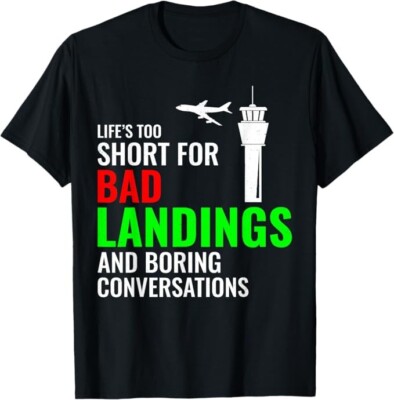 Air Traffic Controller ATC Control Aviation Airplane Aircraft Aerospace T-Shirt
