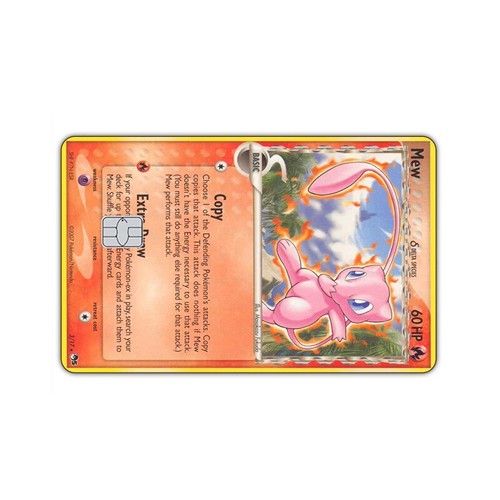2PCS PTCG Autocollants Carte de Crédit Anti-Dégaussage Monstres de Poche Mew Series - Photo 19/36