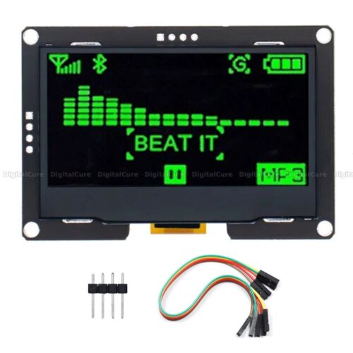 Pantalla OLED grande 2,42" I2C LCD 128x64 gráficos SSD1309 probado para Arduino - Imagen 7 de 7