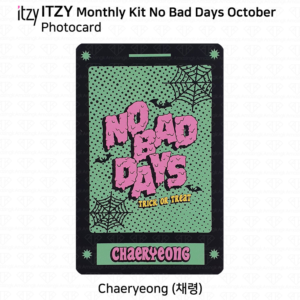 ITZY No Bad Days Monthly Kit October Official Photocard
