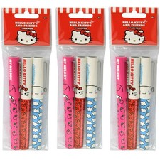 Hello Kitty Capped Pens for School, Black Ink, Perfect Gift For Kids, 9 Pens