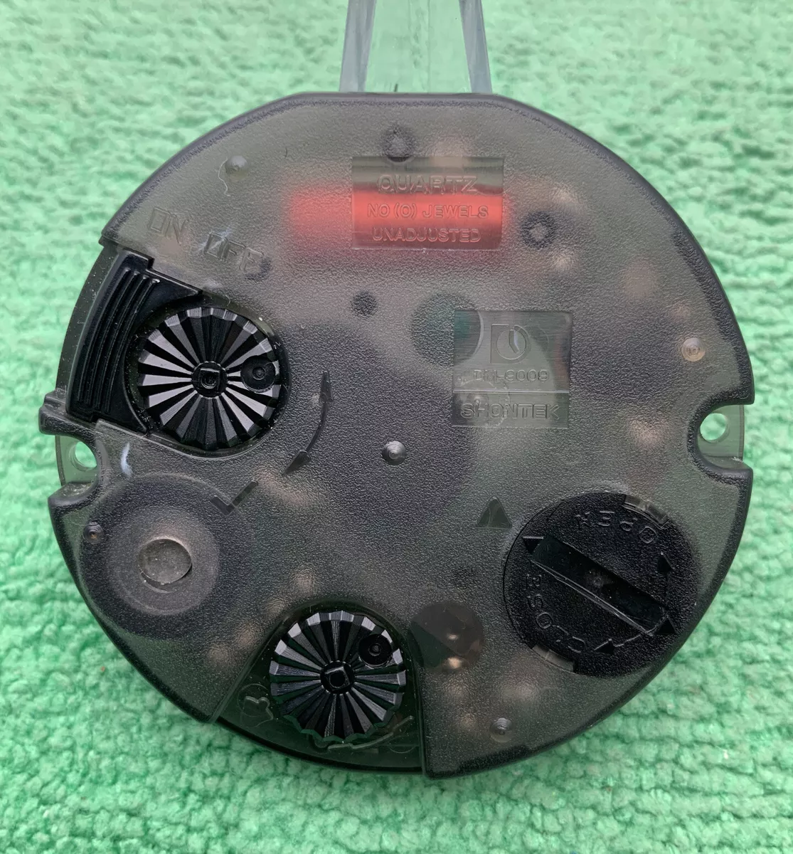 Shontek DM 9009 Quartz Movement Clock Mechanism Replacement No