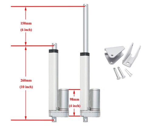 DC HOUSE 1000/1500N Linear Actuator 12V Electric Motor With Bracket Door opener - Picture 15 of 31