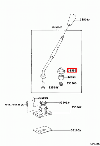 Genuine Hilux LN105 LN100 KZN205 KZN165 KZN130 KDN170 Gear Shift Lever Boot - Picture 3 of 20