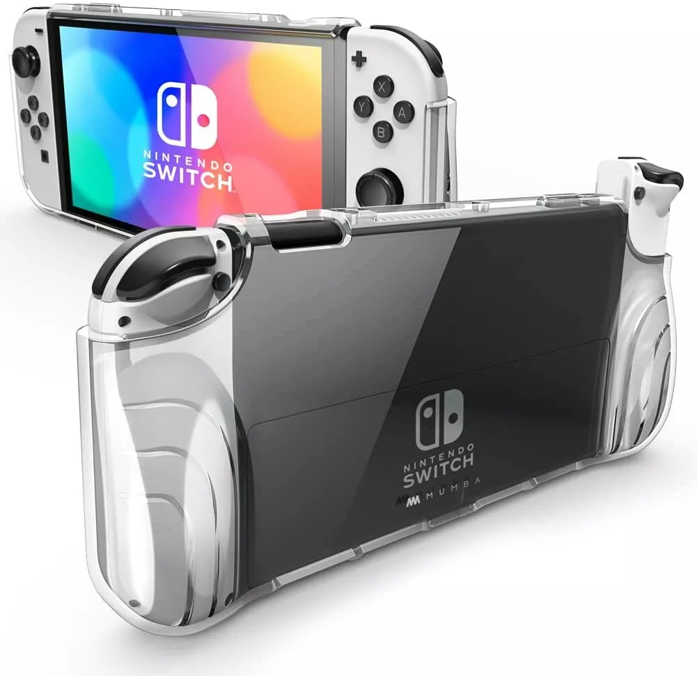 Nintendo switch sale clear grip case
