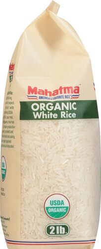 Mahatma Organic White Rice 32-Ounce Bag of Rice Stovetop or Microwave Rice in...