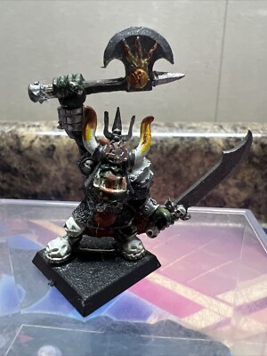 Lair Of The Orc Lord Gorgut Warlord Warhammer Miniatures Metal Painted #ML
