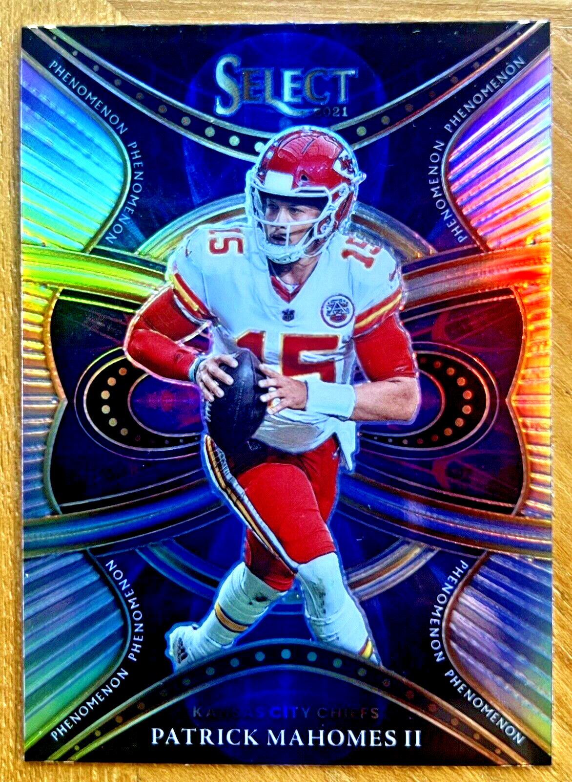 PATRICK MAHOMES II 2021 Panini Select PHENOMENON Holo Silver Card #PHE-1 CHIEFS