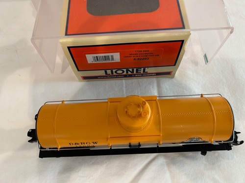 LIONEL6-52293 #1~TTOS "93 D.R.G.&W. SINGLE DOME TANK ~NICE~NEW ~ in Original Box - Picture 2 of 4