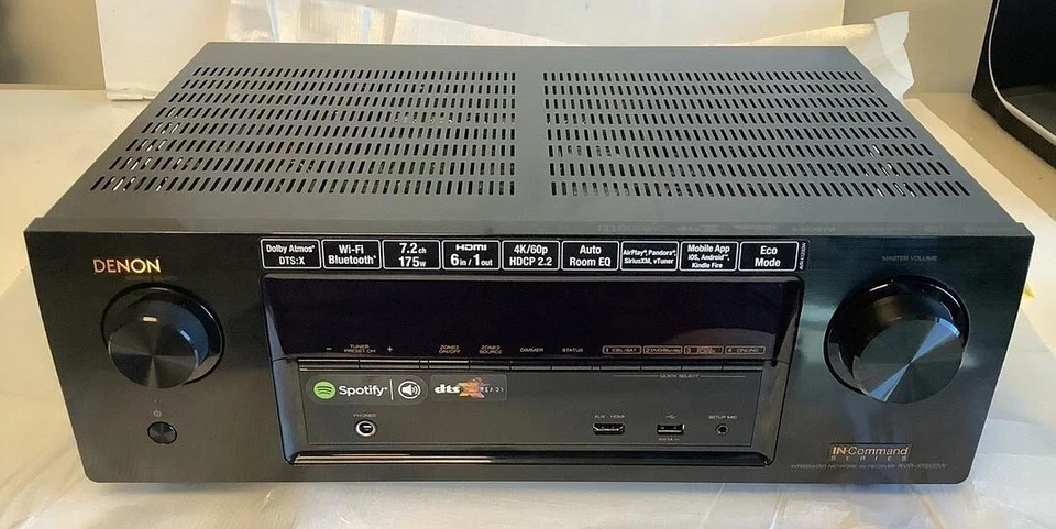 Denon 7.2-Ch. 4K Ultra HD 3D Pass Through AV Home Theater Receiver AVR-X1200W - Image 2 of 4