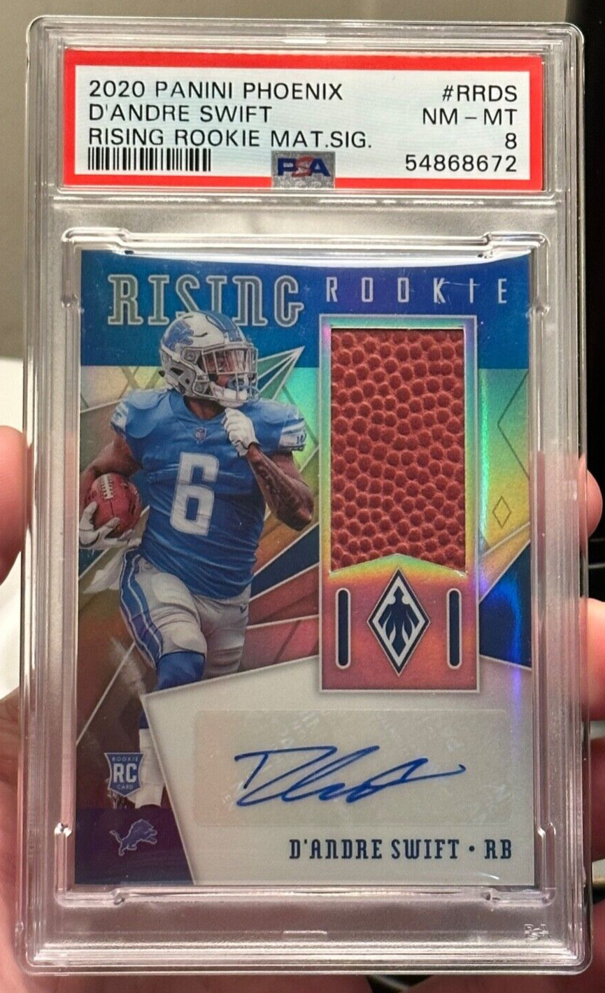 D'Andre Swift Panini Phoenix Rising Rookie Material Signatures #RRDS Hat