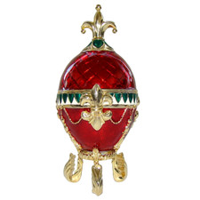 Fleur de Lys Oeuf Faberge style/ egg Faberge collection -  copie Oeuf Joker