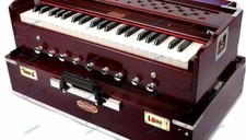 New Bina Original Professional 9 Stopper Portable Teak Harmonium with Bag