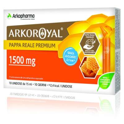 Arkoroyal  Gelée Royale 1500mg Zuckerfrei Arkopharma  10x15ml