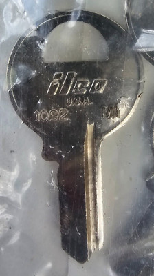 Kaba Ilco 1092 M1 Key Blank 10 pack NOS