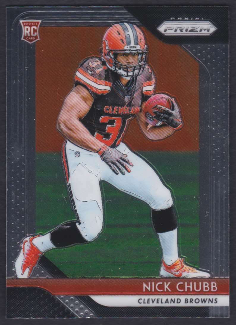 2018 PANINI PRIZM NICK CHUBB RC CLEVELAND BROWNS #213 | eBay