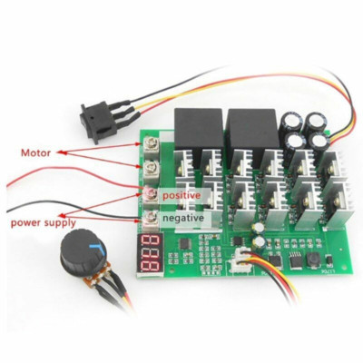 DC Motor Speed Controller Forward Reversal Module Digital Display 60-100A 10-55V