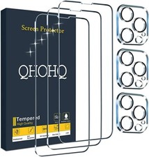 QHOHQ 3 Pack Screen Protector for iPhone 13 Pro Max 6.7 Inch 