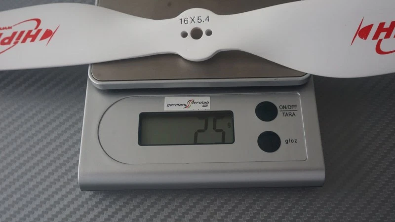 1 Paar 16x5.4 HiPROP Holz Propeller Luftschrauben (1x CW / 1x CCW) für RC-Drohne - Bild 3 von 3