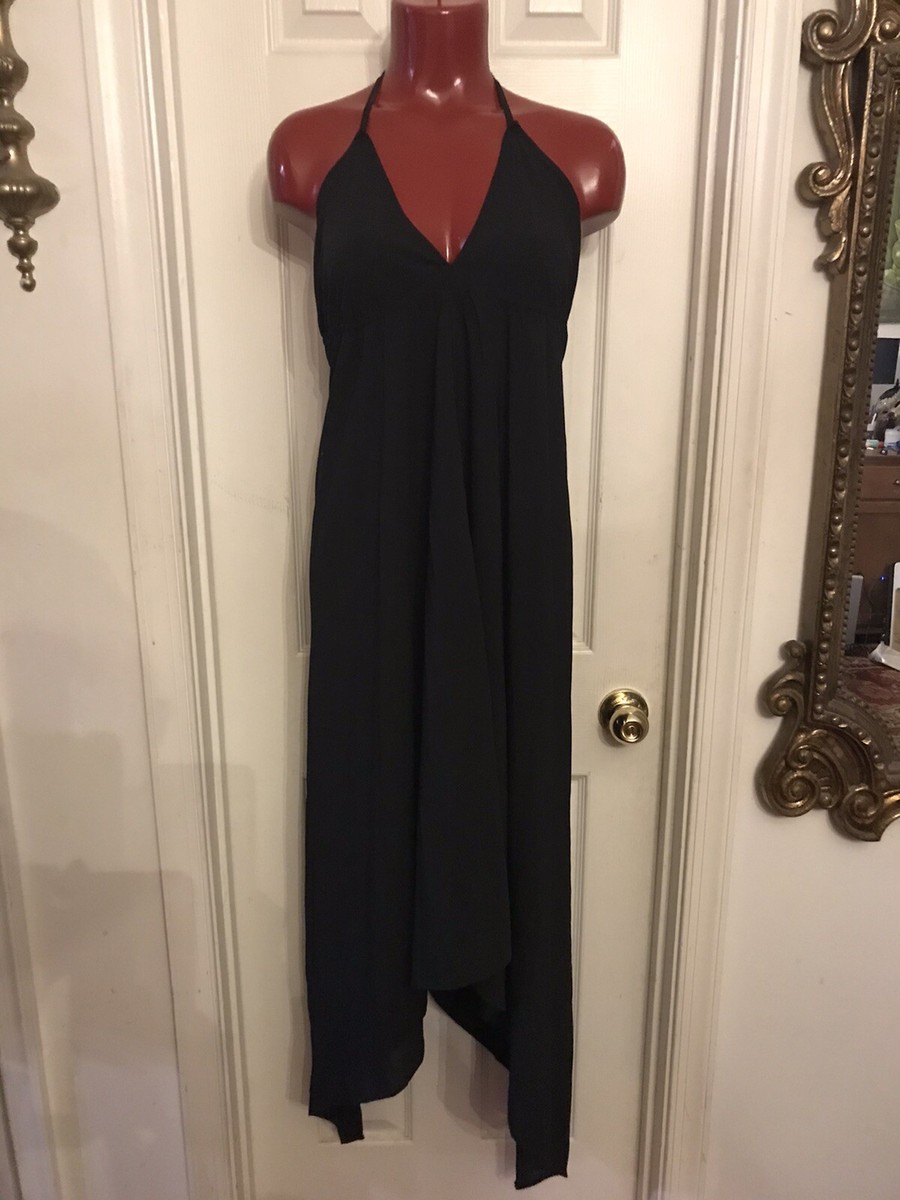 OLD NAVY BLACK SUMMER HI/LOW DRESS - FLOWY - LINED - SIZE M MEDIUM | eBay