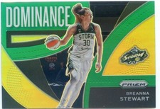 2022 Panini Prizm WNBA BREANNA STEWART #15 DOMINANCE GREEN PRIZM LIBERTY