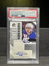 2016 SP Game Used Leon Draisaitl Inked Sweaters /99 PSA GEM MT 10