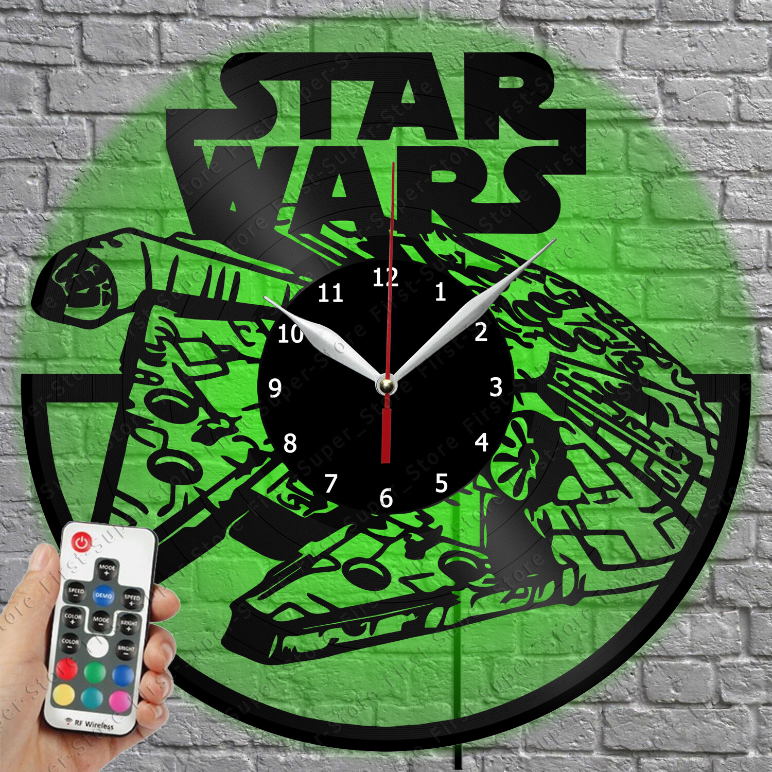 LED Clock Star Wars Vinyl Record Wall Clock Led Light Wall Clock 1322