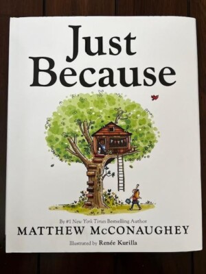 Just Because SIGNED by MATHEW McCONAUGHEY First Edition Hardcover