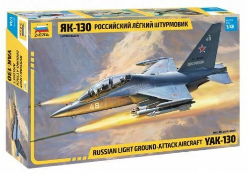 Zvezda 4821 YAK-130 Russian Light Ground-Attack Aircraft 1:48 Scale Model