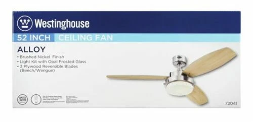 Westinghouse 7209000- Alloy 52" Reversible Plywood 3-Blade Indoor Ceiling Fan - Image 4 of 4