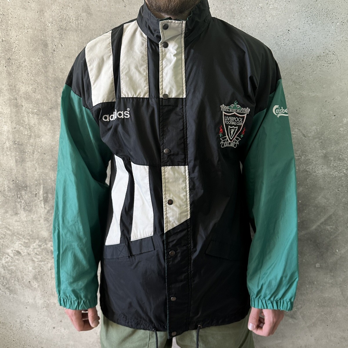 LIVERPOOL 1992 1993 TRAINING FOOTBALL JACKET ADIDAS TRACK