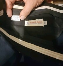 Pre-owned Horace Small Men's Black Uniform Pants W/ Royal Blue Stripe 44R