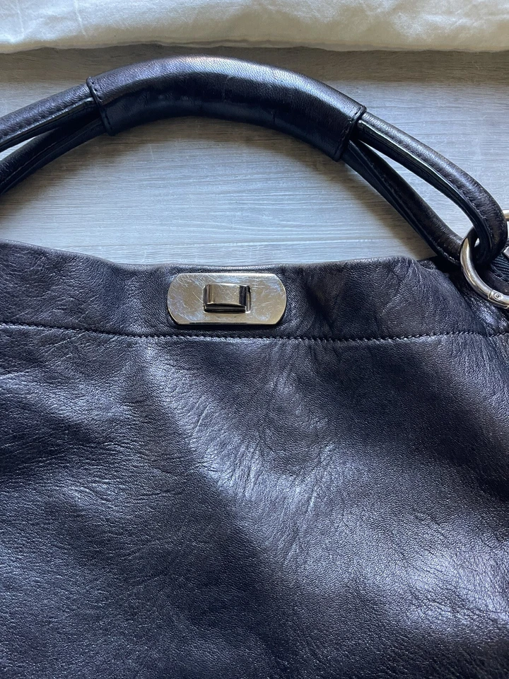 Bolso hobo de cuero con cremallera Marni Foto 4 de 4