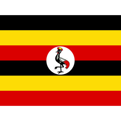Uganda National Flag World Flags Country XL Wall Art Canvas Poster Print Huge
