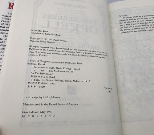 DAVID EDDINGS Lot 3 Book Fantasy Hardback MALLOREON Series - Imagen 9 de 9
