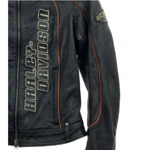 ジャケット・アウター 00s riders leather jaket 00s] HARLEY DAVIDSON Leather Rider's Jacket Bike, Size:M