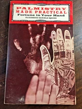 PALMISTRY MADE PRACTICAL, SC Book, Fortune in Your Hand, Squire-1976 edition